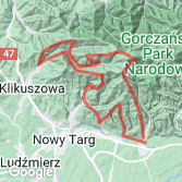 Mapa Cyclokarpaty Łopuszna 2019